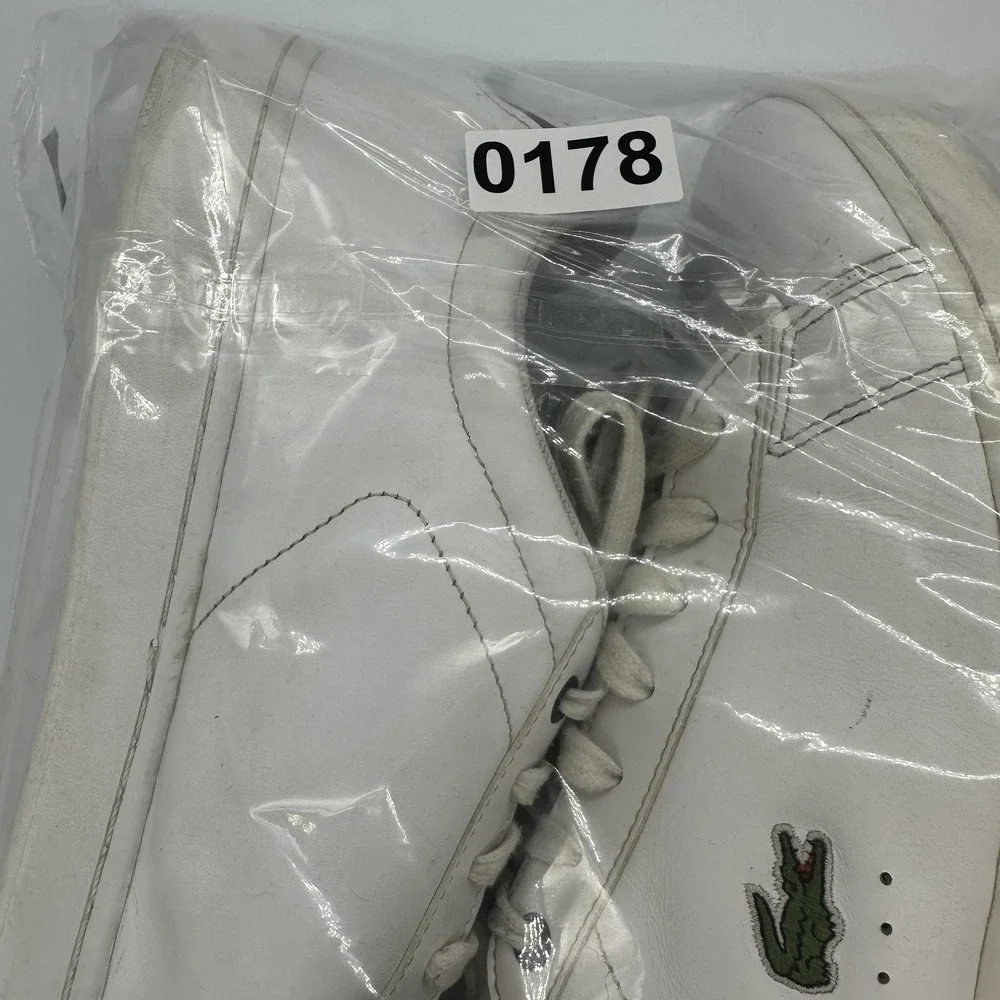 Lacoste‎ Carnaby BL 21 1 Shoes Mens Size 11.5 White Leather Sneakers Casual